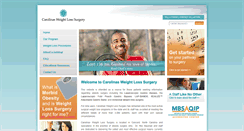 Desktop Screenshot of carolinasweightlosssurgery.com