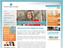 Tablet Screenshot of carolinasweightlosssurgery.com